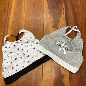 2  - Calvin Klein halter top sports bra bundle (1 of each shown)